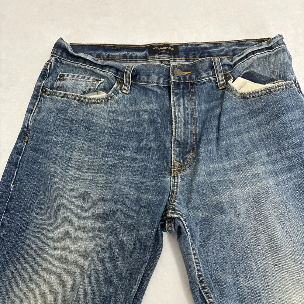 Banana Republic Jeans Men's 34 x 34 Straight Leg Medium Denim